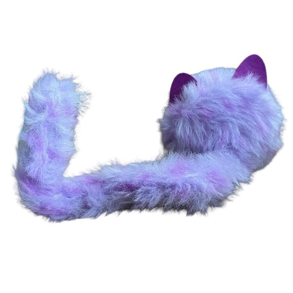 Pomsies Kitty Persian Exotic Cat Wearable Plush Stuffed Animal Purple 13” - Picture 3 of 5